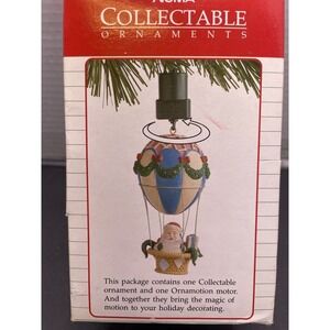 Noma Ornamotion Santa Claus Hot Air Balloon Collectable Ornament 1989 Untested
